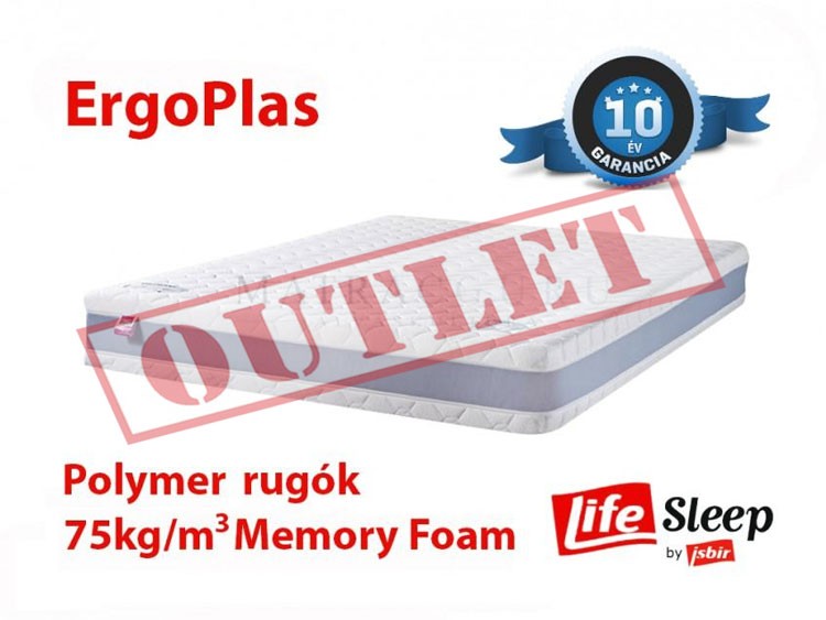 Life Sleep ErgoPlas Polymer rugós memory matrac